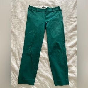 JCREW Green Trouser Pants
